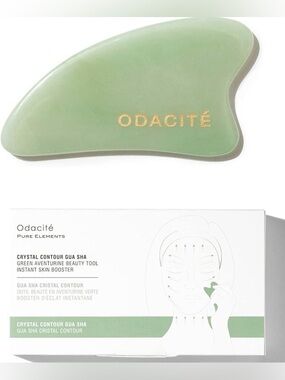 Odacité Green Aventurine Crystal Contour Gua Sha
